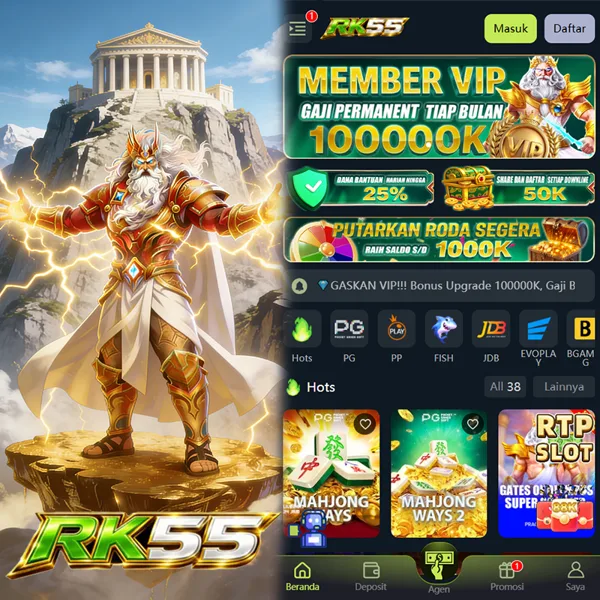 RK55 Slot Anti Rungkad Indonesia